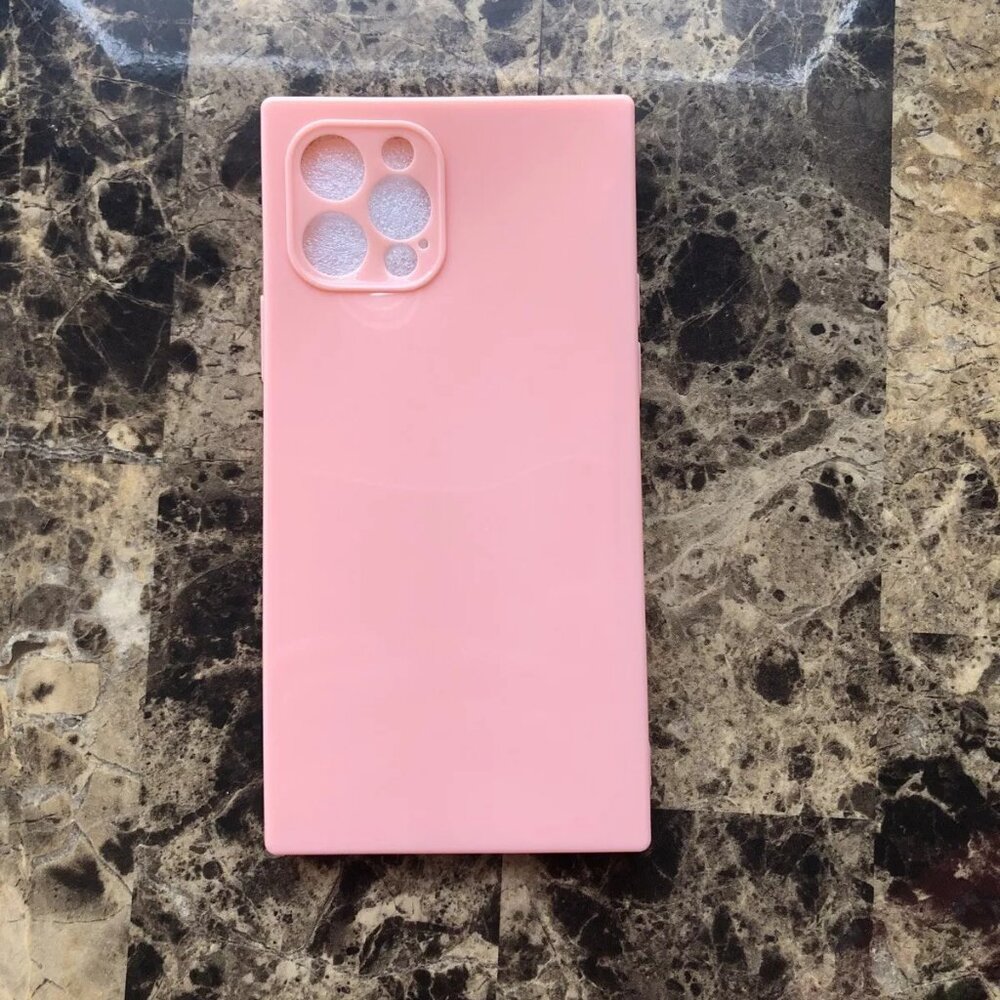 Cocomii Square Neutral Phone Hard Case For iPhone 12 Pro Coral Pink New Open